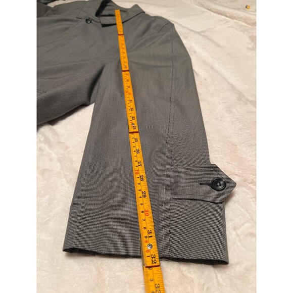 Vintage Brigadier by Curlee Men’s 42L‎ Trench Coat– Rain Repellent, Houndstooth - Picture 10 of 14